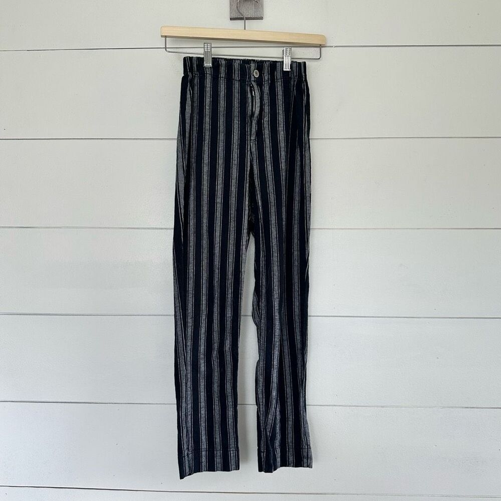 John Galt Women’s One Size Striped Pants Black